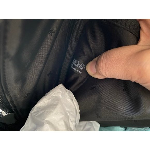 Michael Kors Cooper Logo Red  Stripe Backpack - Picture 8 of 8